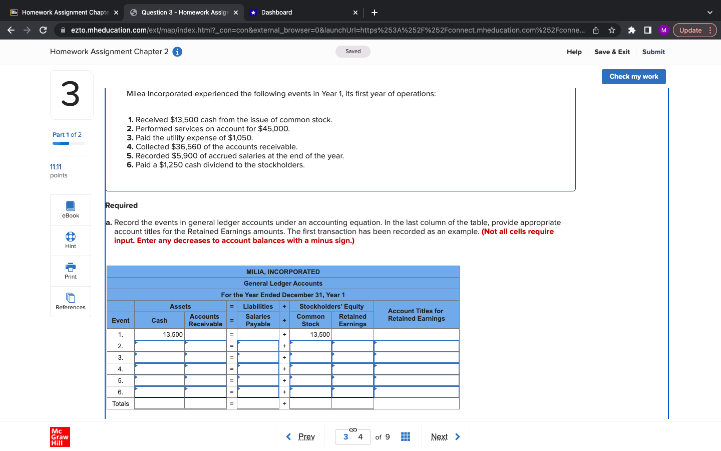  Bb Homework Assignment Chapte x Question 3 - Homework Assign *Dashboard