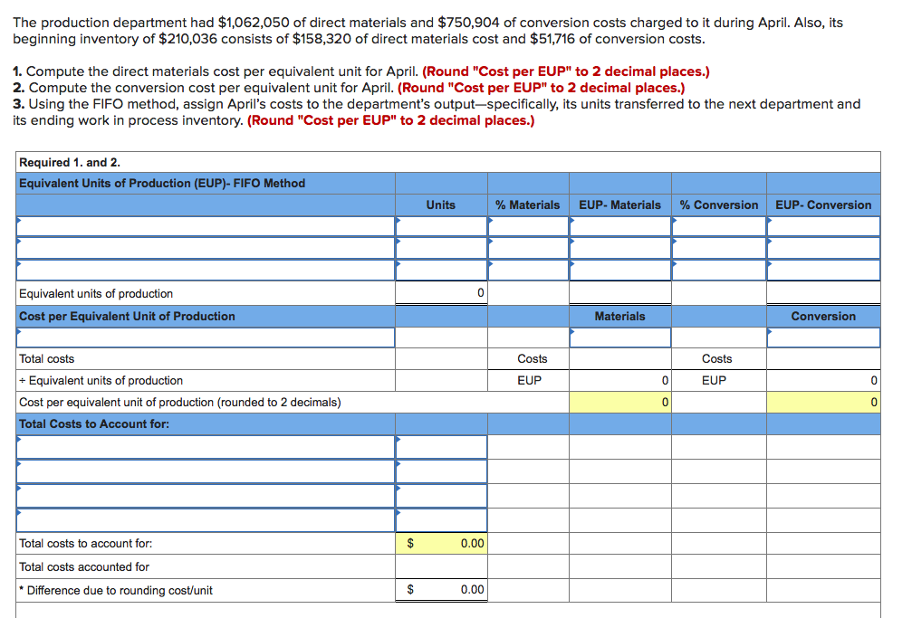 transferred units, 70,000 were in process in the production department at the