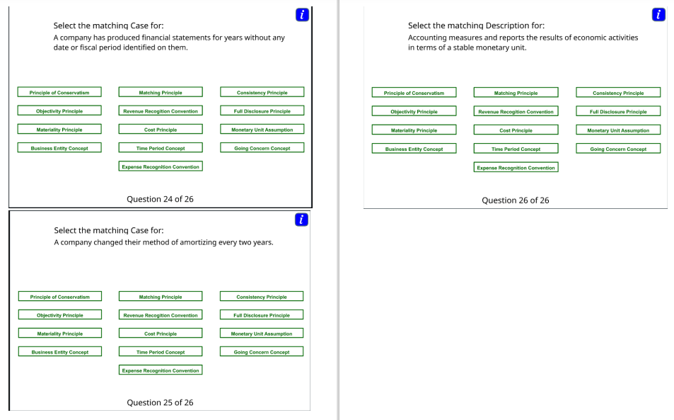 Unit Assumption Materiality Principle Cost Principle Monetary Unit Assumption Business Entity Concept