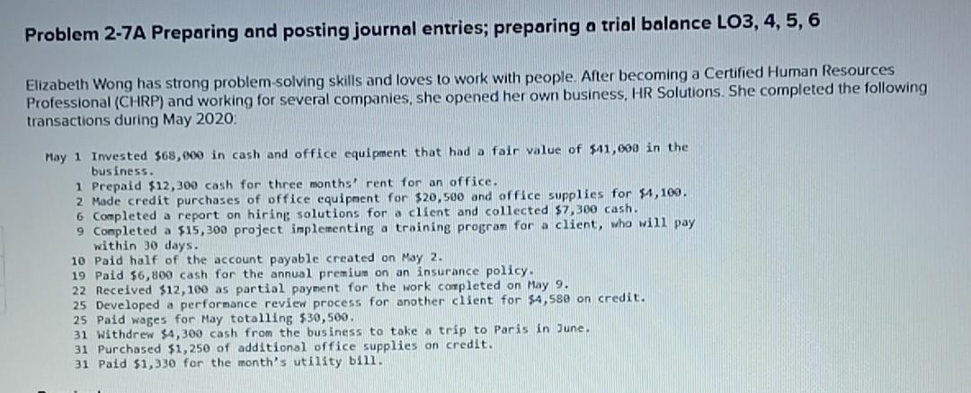 need, journal, Ledger And trial balance,Note : Every entry should have narration