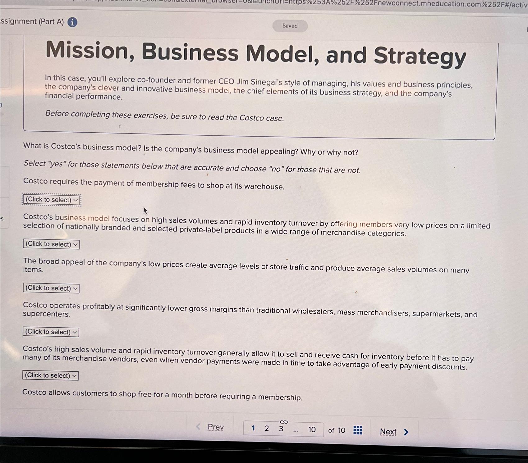  ssignment (Part A) i Mission, Business Model, and Strategy In this