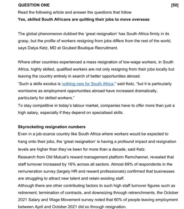 what is the Great Resignation ? what does this mean for HR