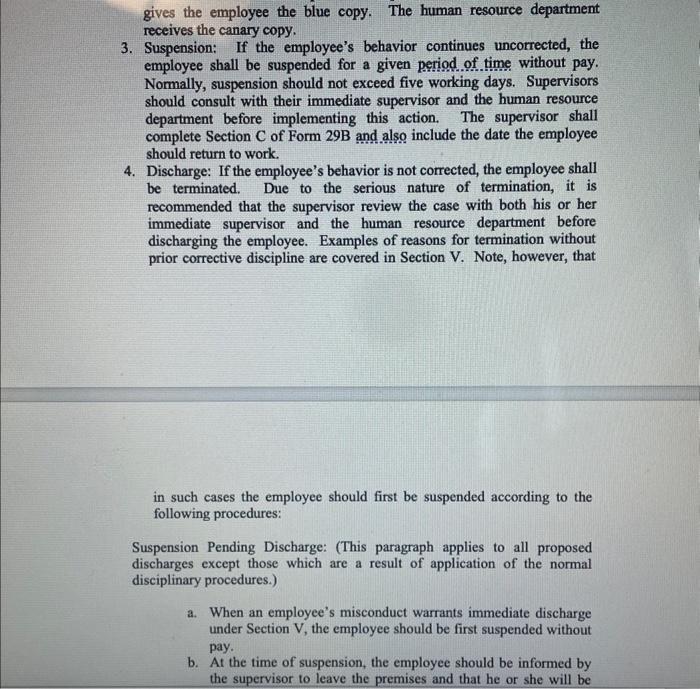 just told Wayne of the decision to terminate his employment and had