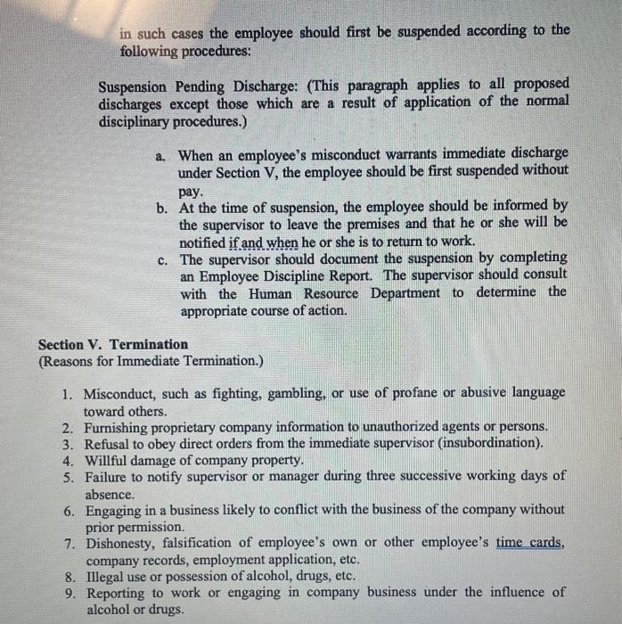 requested his immediate resignation in return for a severance pay arrangement whereby