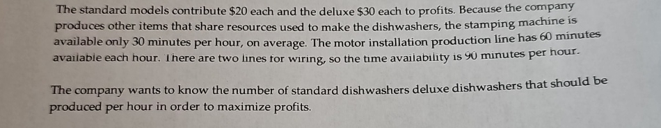  The standard models contribute $20 each and the deluxe $30 each