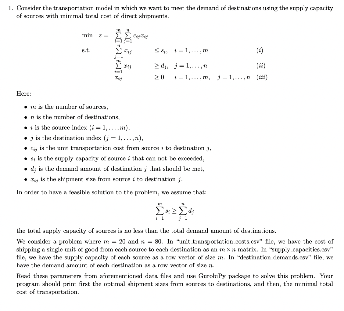  Could you please write a Python code using only the Gurobipy