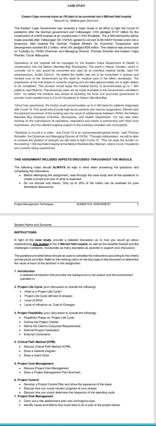  CASE STUDY Eastern Cape recelves boost as VW plant to be