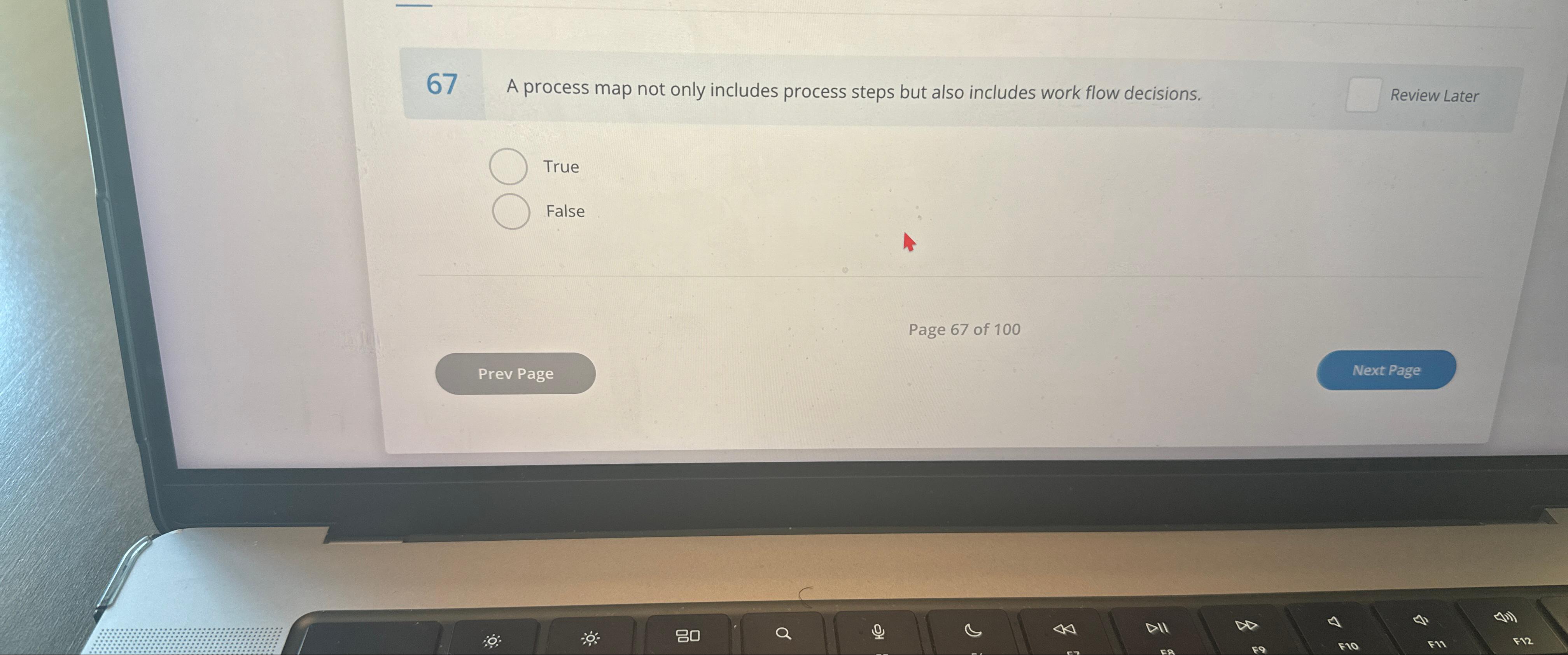  67 A process map not only includes process steps but also
