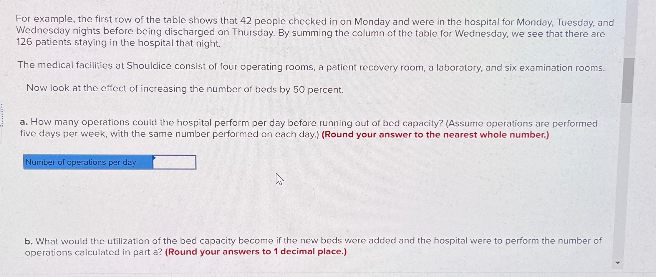  For example, the first row of the table shows that 42