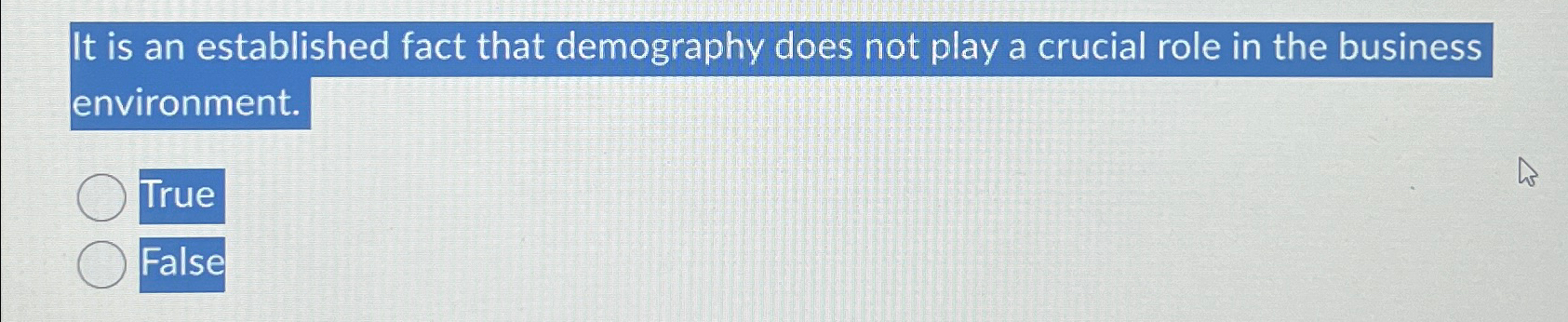  It is an established fact that demography does not play a