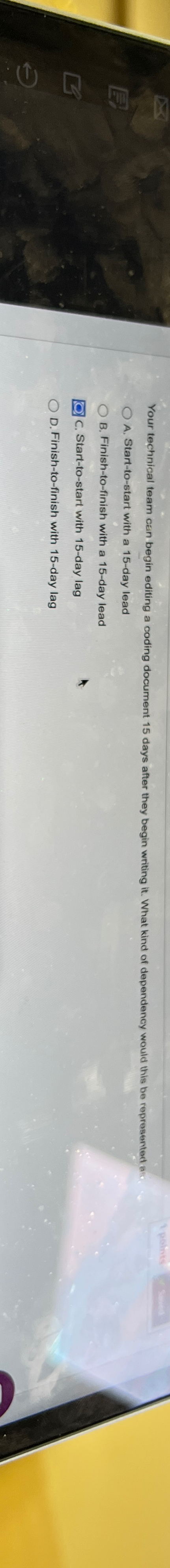 Your technical team can begin editing a coding document 15 days