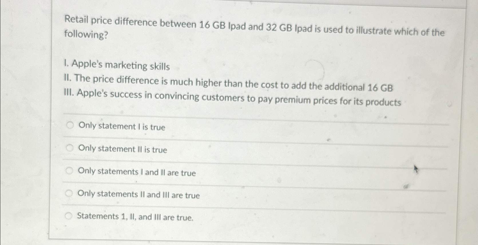  Retail price difference between 16GB Ipad and 32GB lpad is used