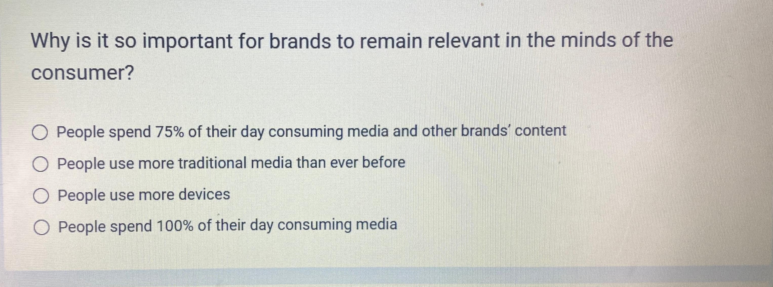  Why is it so important for brands to remain relevant in