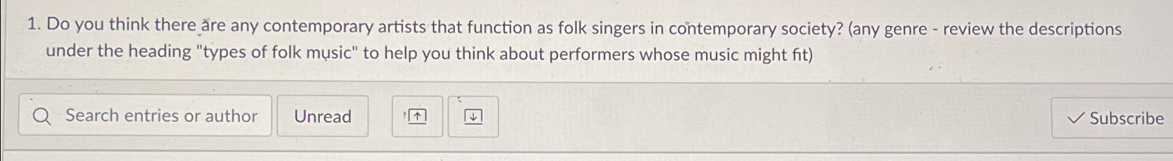  Do you think there re any contemporary artists that function as