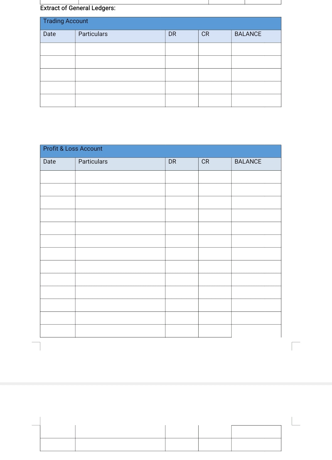 year-end adjustment entries:Please follow the extract of the accounting Policies and Procedures