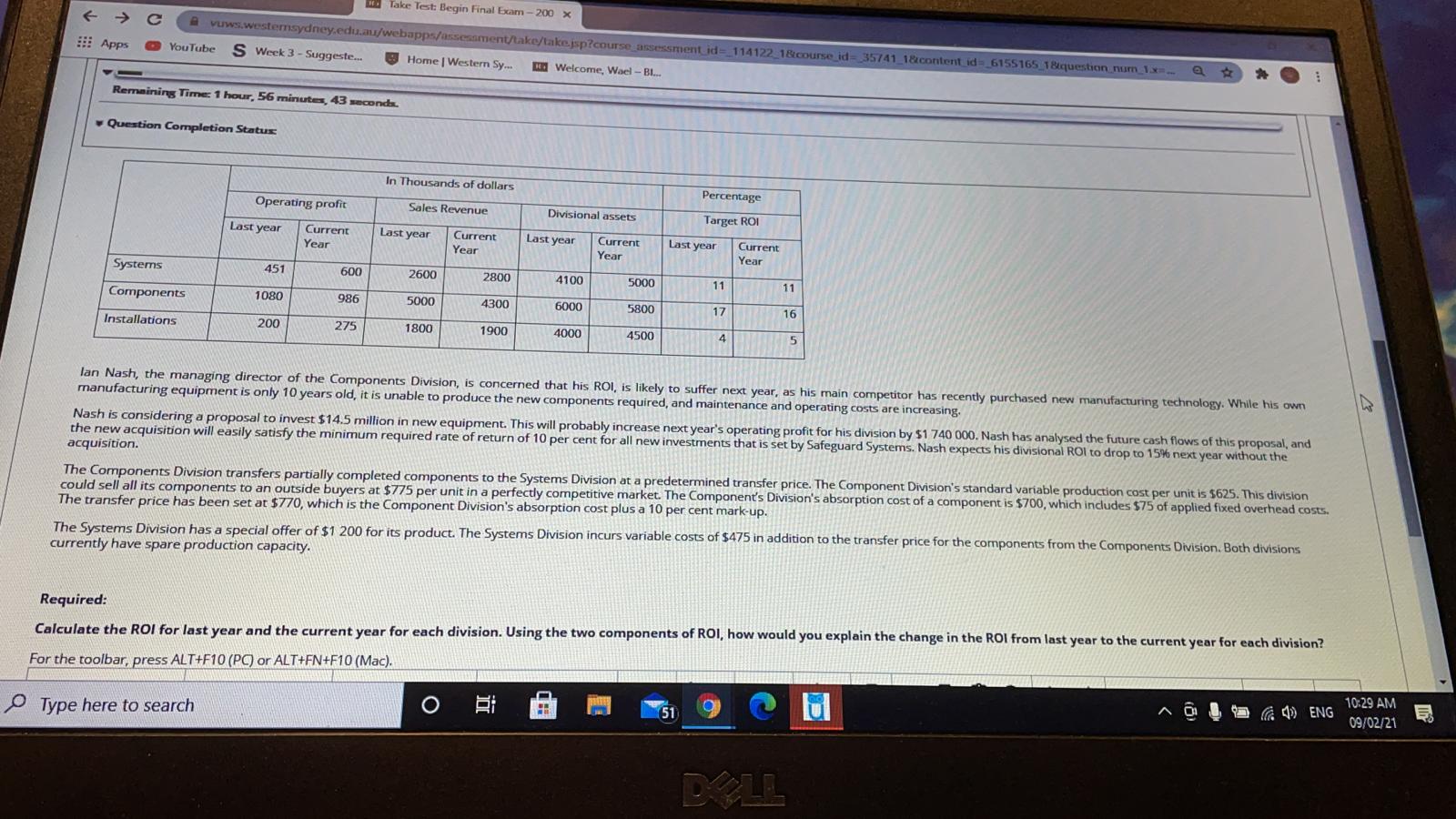  Take Test: Begin Final Exam - 200 x - C :