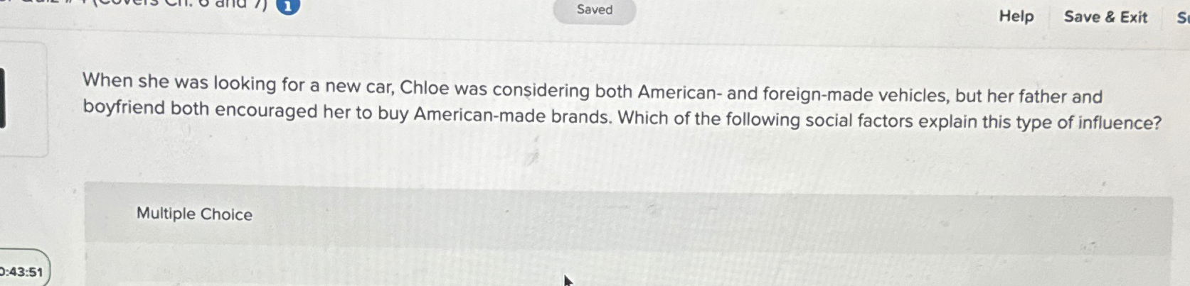  Help Save & Exit When she was looking for a new