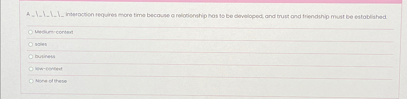  A_ I_ I_ I_ I_ interaction requires more time because a