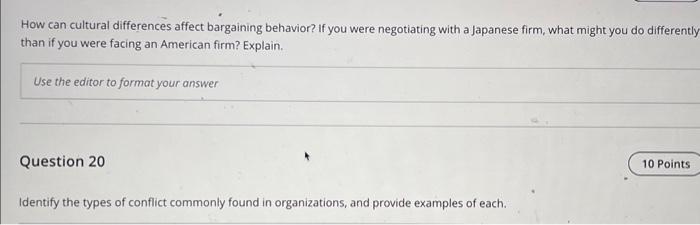  How can cultural differences affect bargaining behavior? If you were negotiating