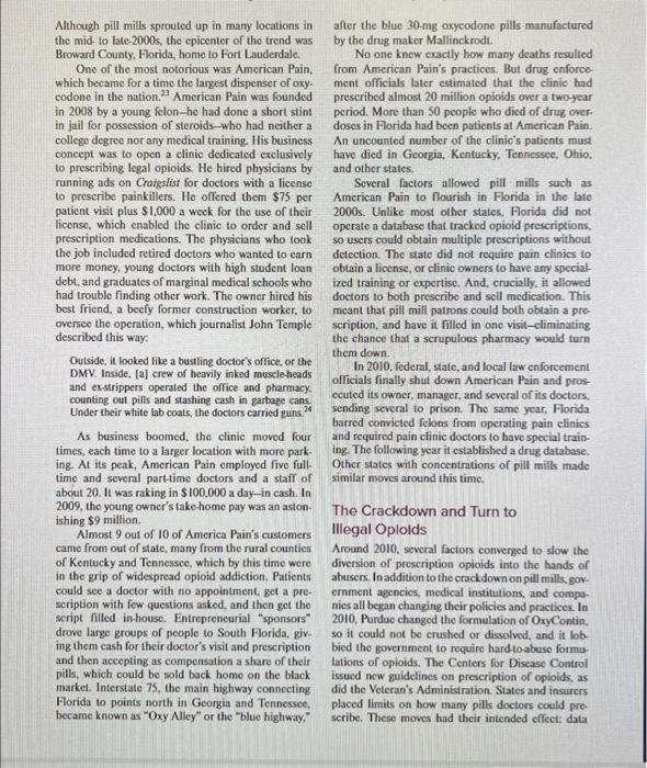 had failed to implement effective controls to prevent the diversion of prescription