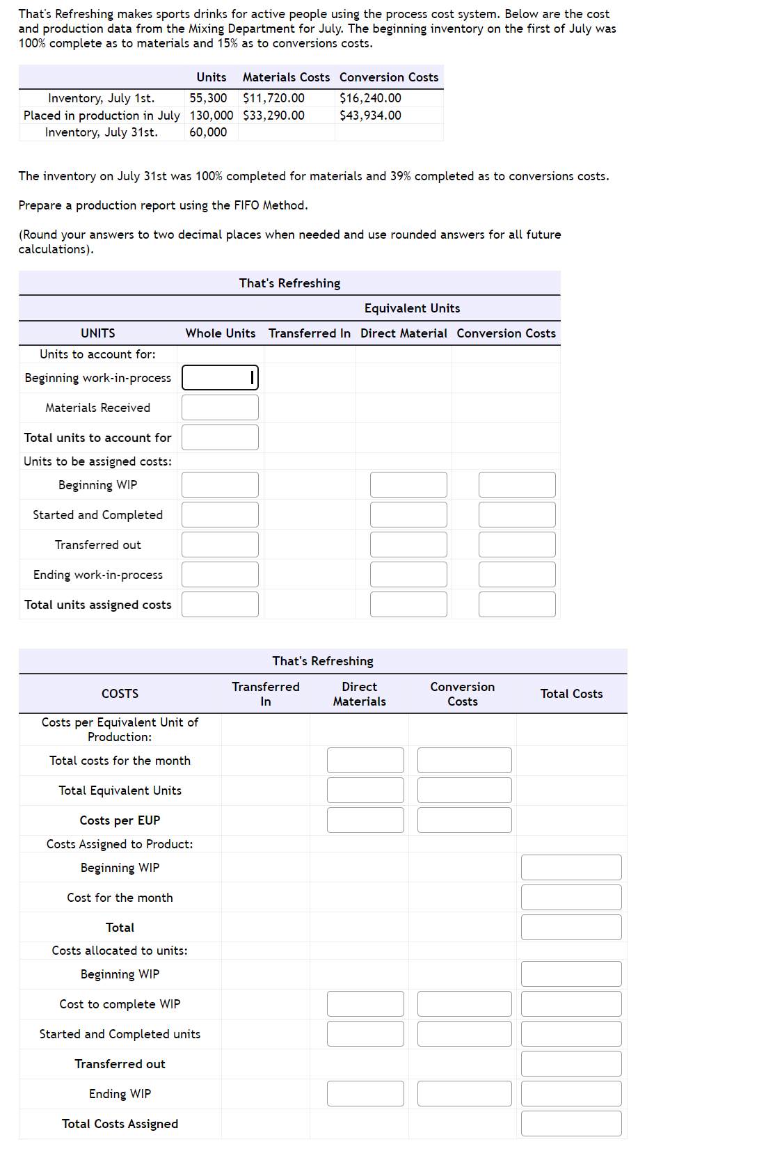 That's Refreshing makes sports drinks for active people using the process