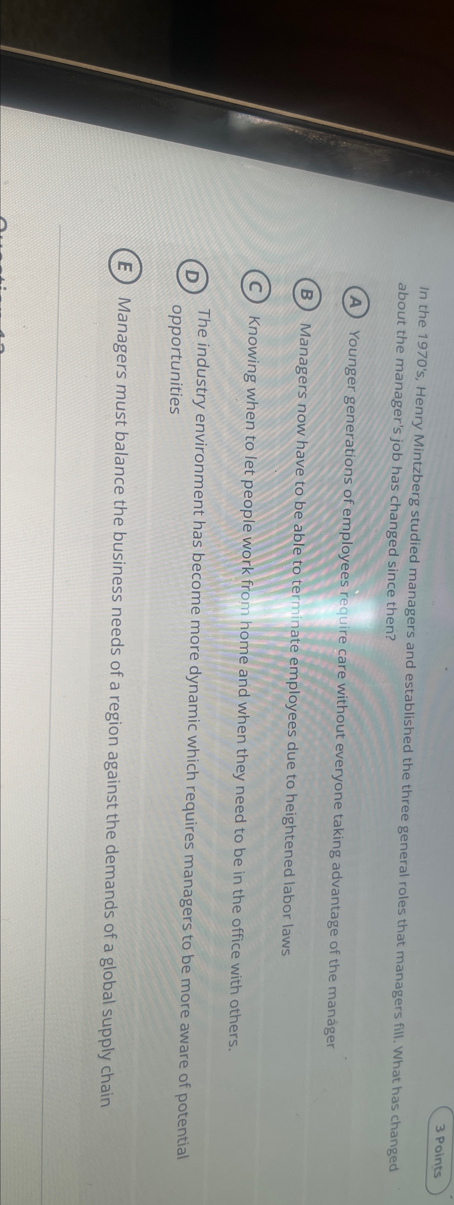  In the 1970's, Henry Mintzberg studied managers and established the three