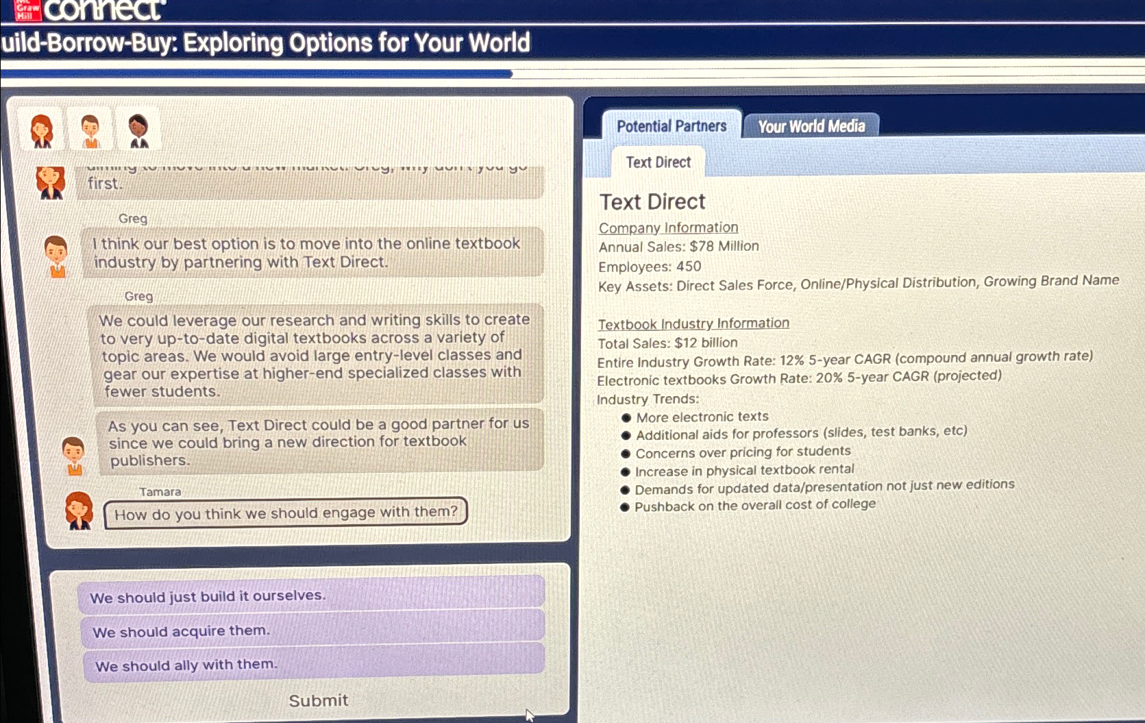  econinect uild-Borrow-Buy: Exploring Options for Your World Potential Partners Your World