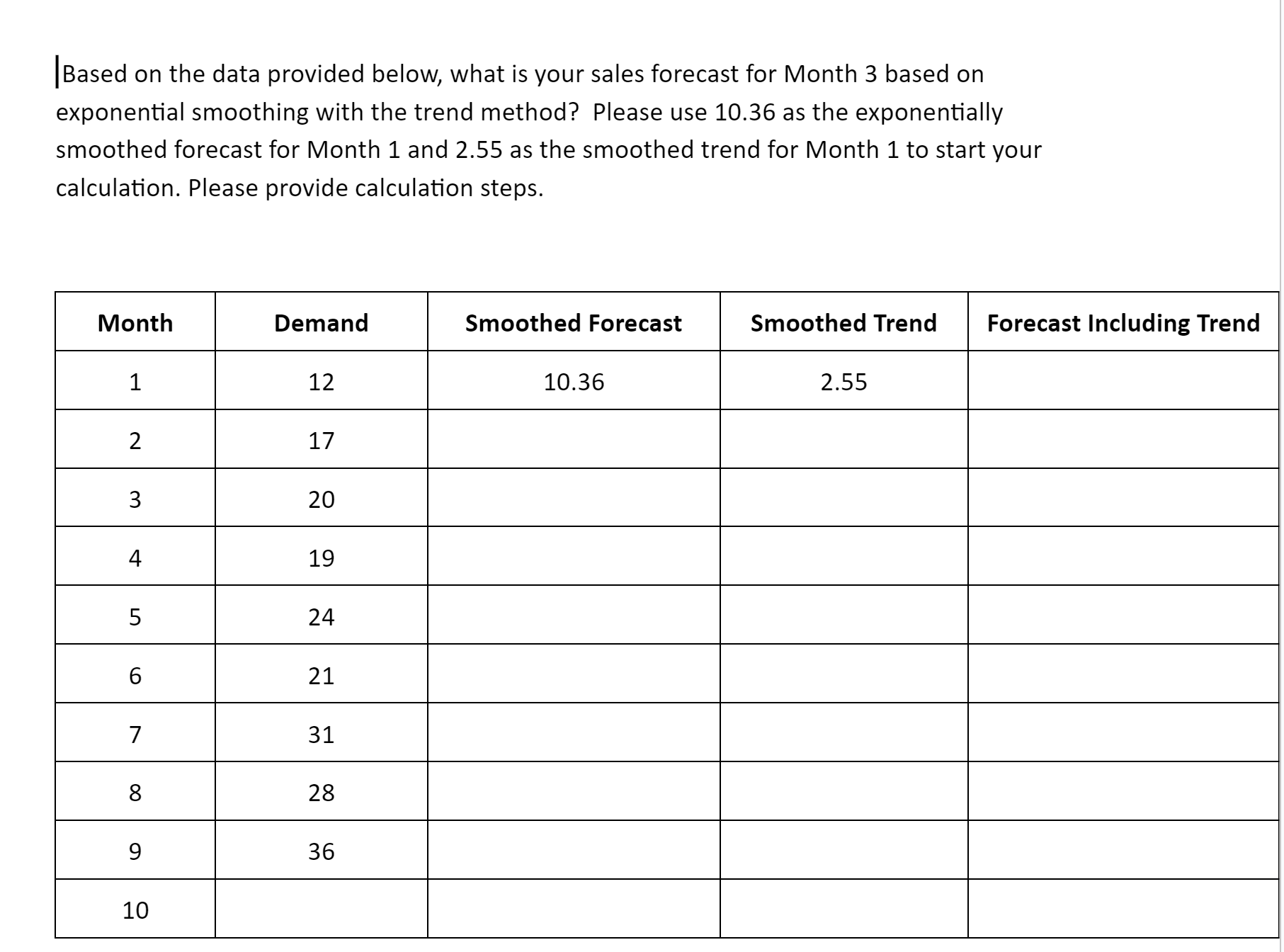 Please provide calculations. Please do not use ChatGPT or similiar program. Based