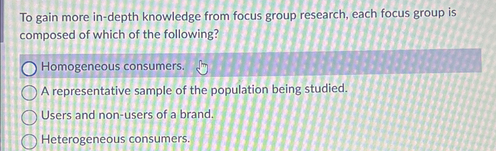  To gain more in-depth knowledge from focus group research, each focus