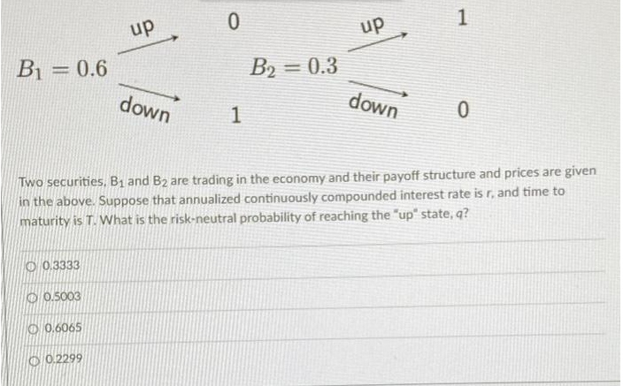  up O up B1 = 0.6 B2 = 0.3 down 1