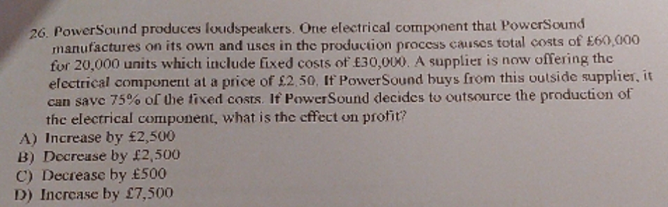 The answer is A. But could you explain how to get to
