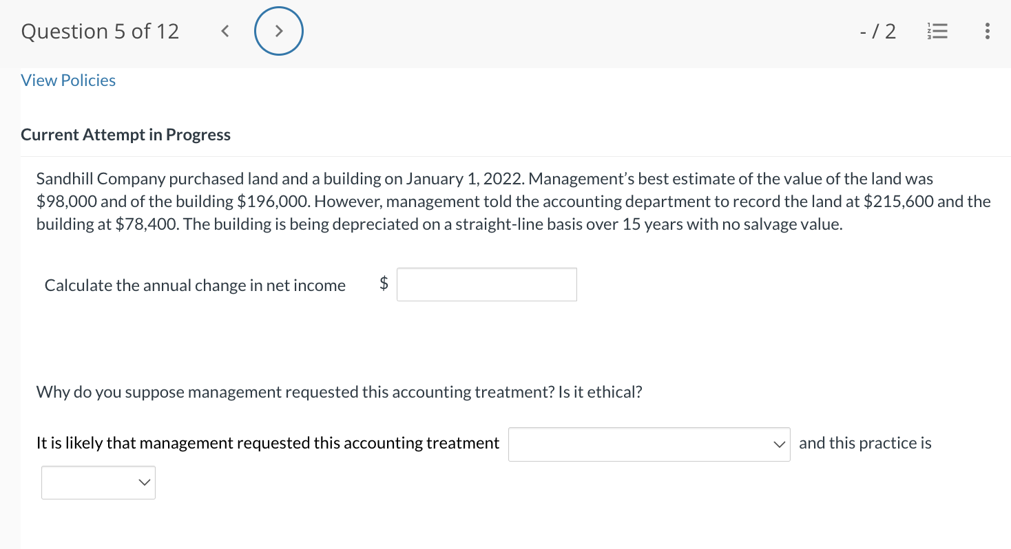 commission $1,800, and clearing and grading $5,500. What is the cost of