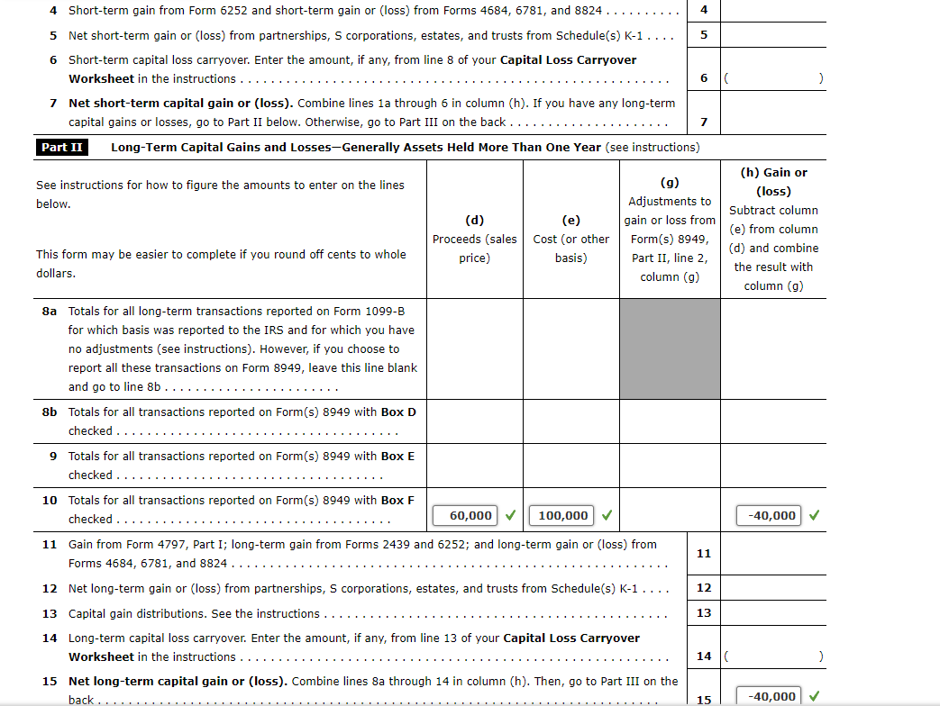 cost of $100,000, three years ago. He sells the stock for $10,000