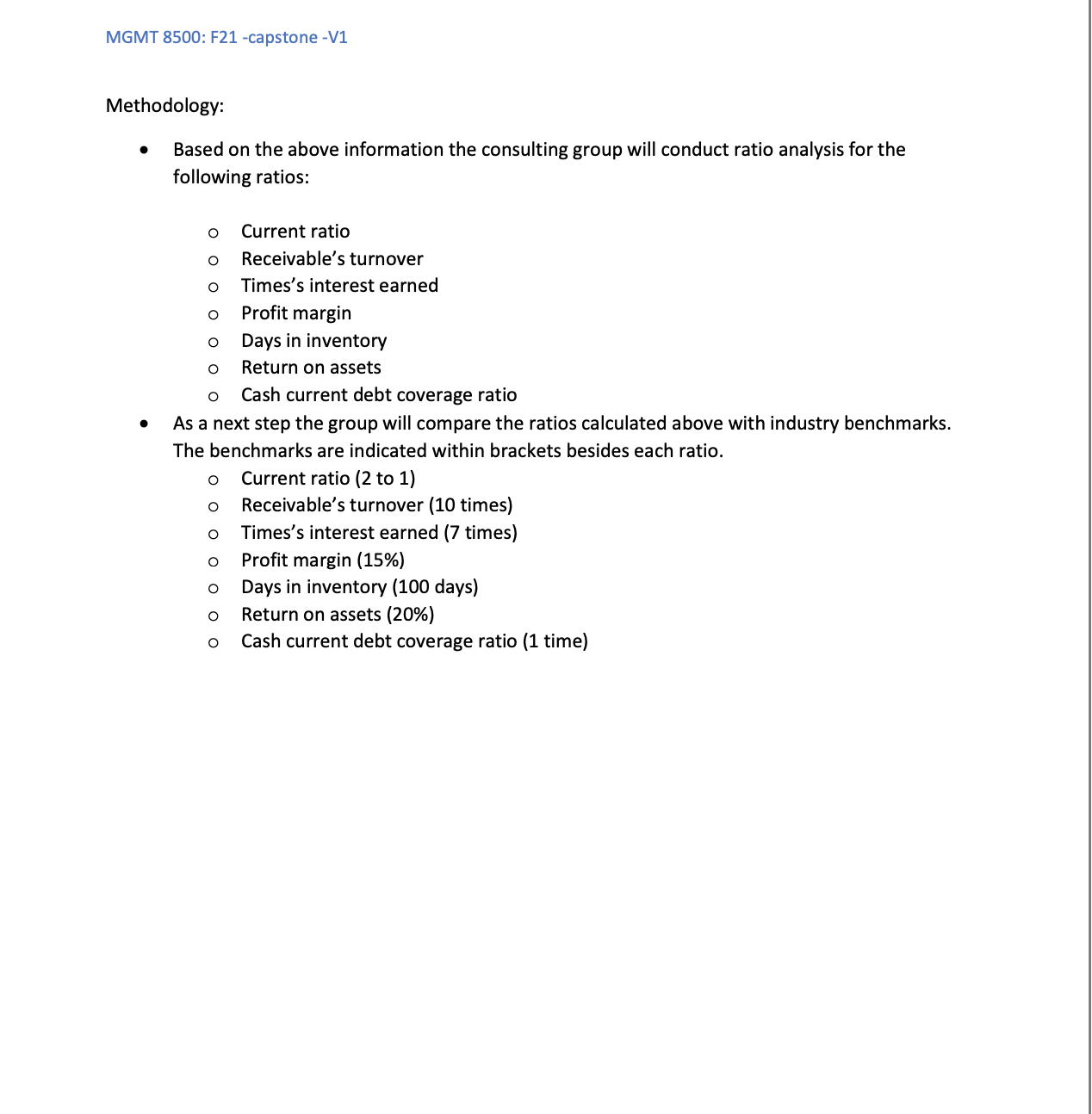 Wraps, Meals and More (WMM). Background: WMM operated a chain of Quick