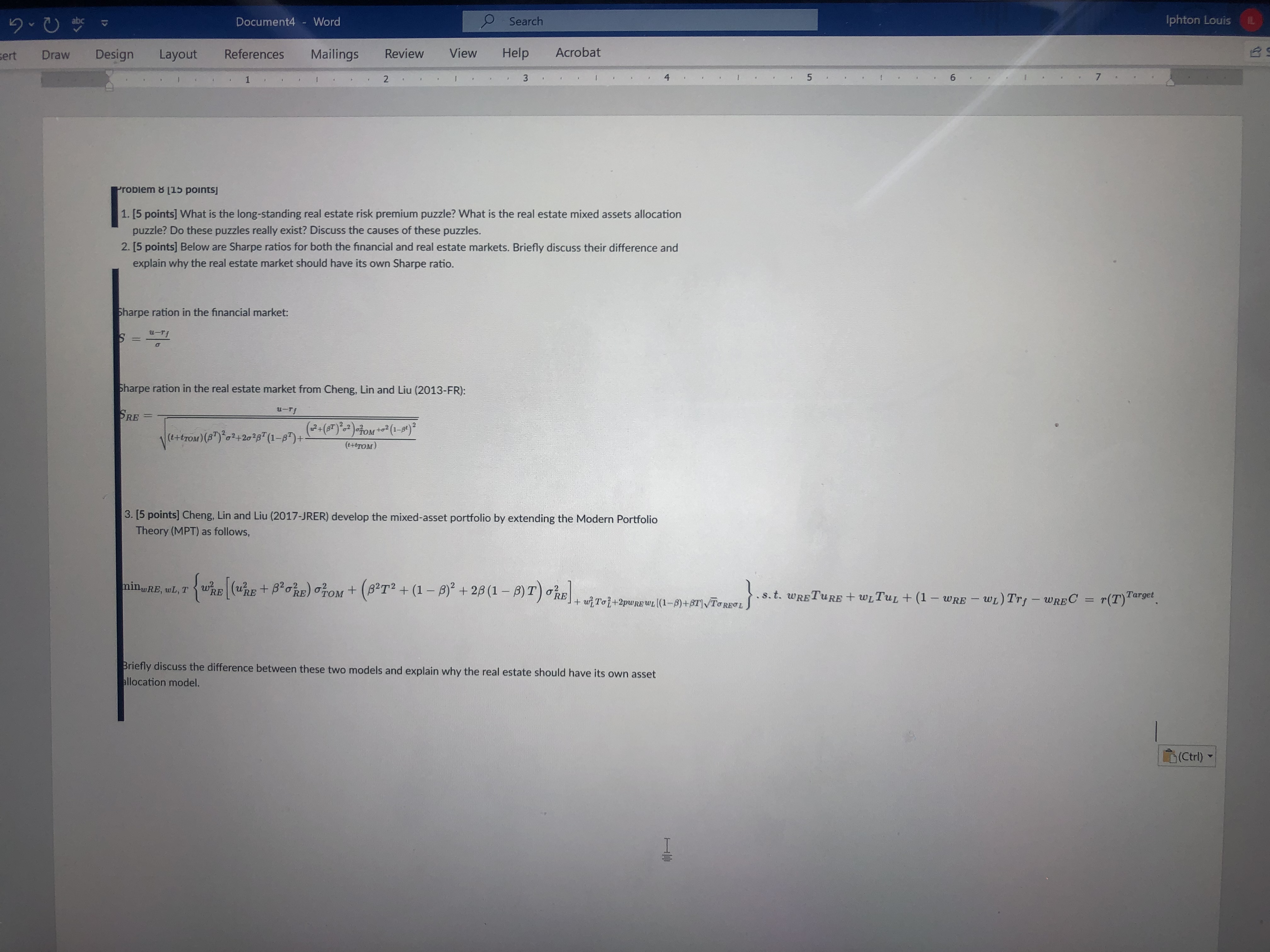 Please find solution for me and thank you Document4 - Word 9