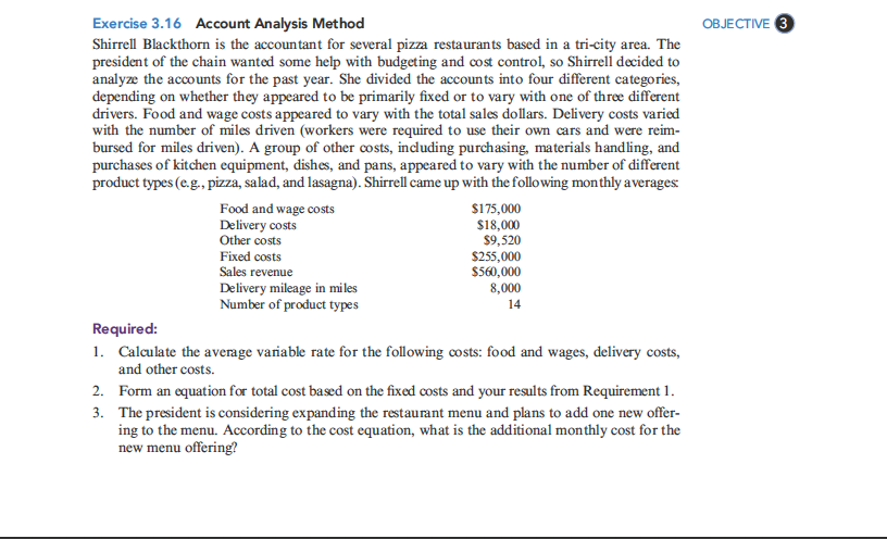Chapter 3 Cost Behavior Chapter 3 Cost Behavior 125 Required: i. Advertising