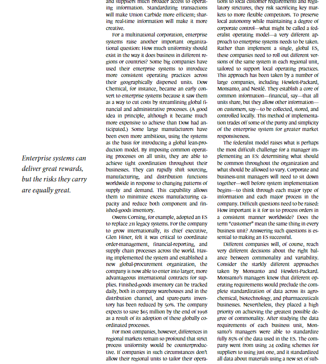 the new system's capabilities, manager creates the initial sales forecast, up- in