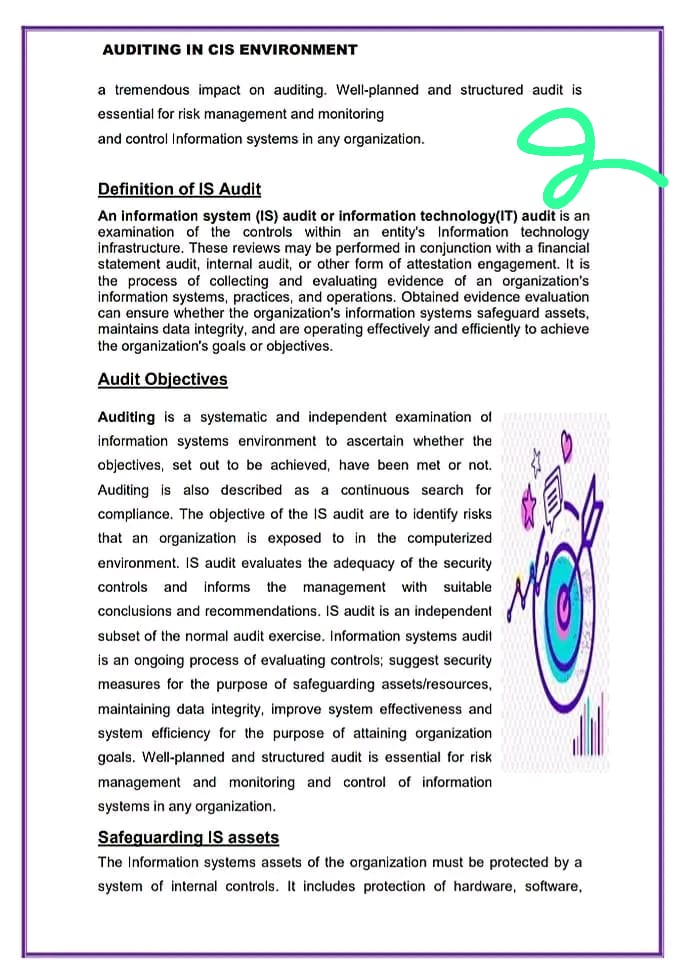 objective of IS Audit 3.Discuss about understanding computerized environment Introduction The Working