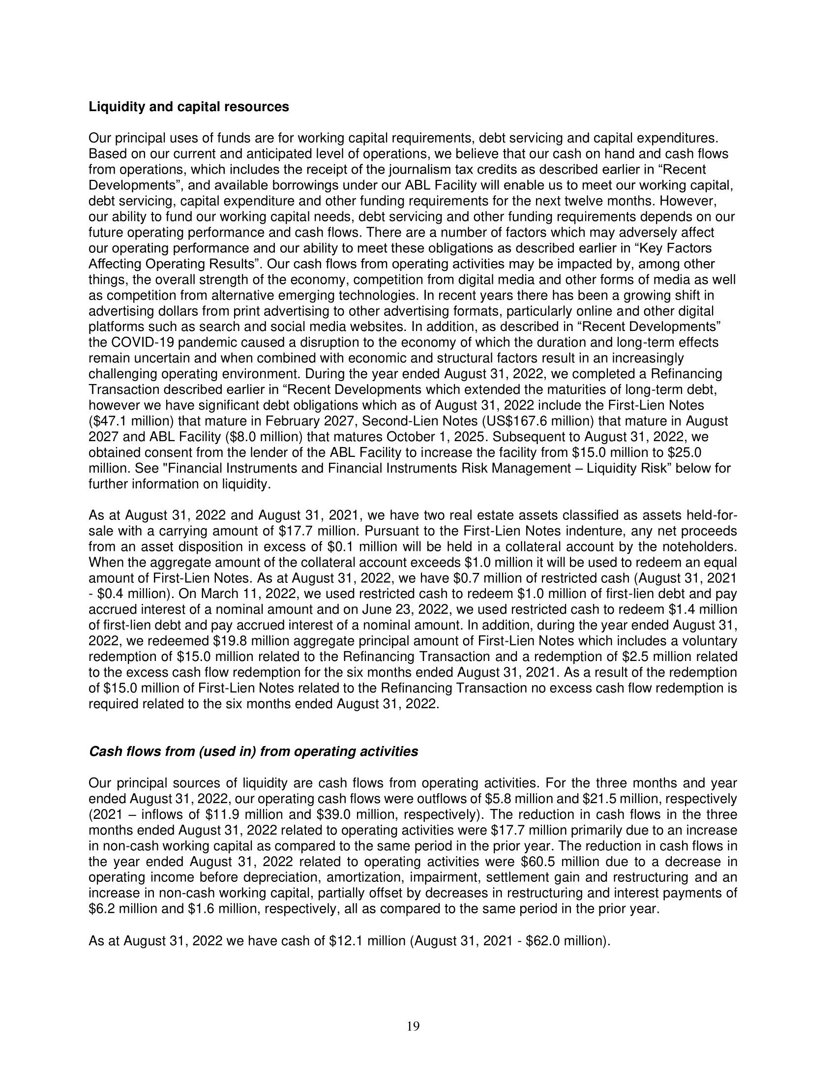 - Evaluated management's assessment of the instruments and financial risk management to