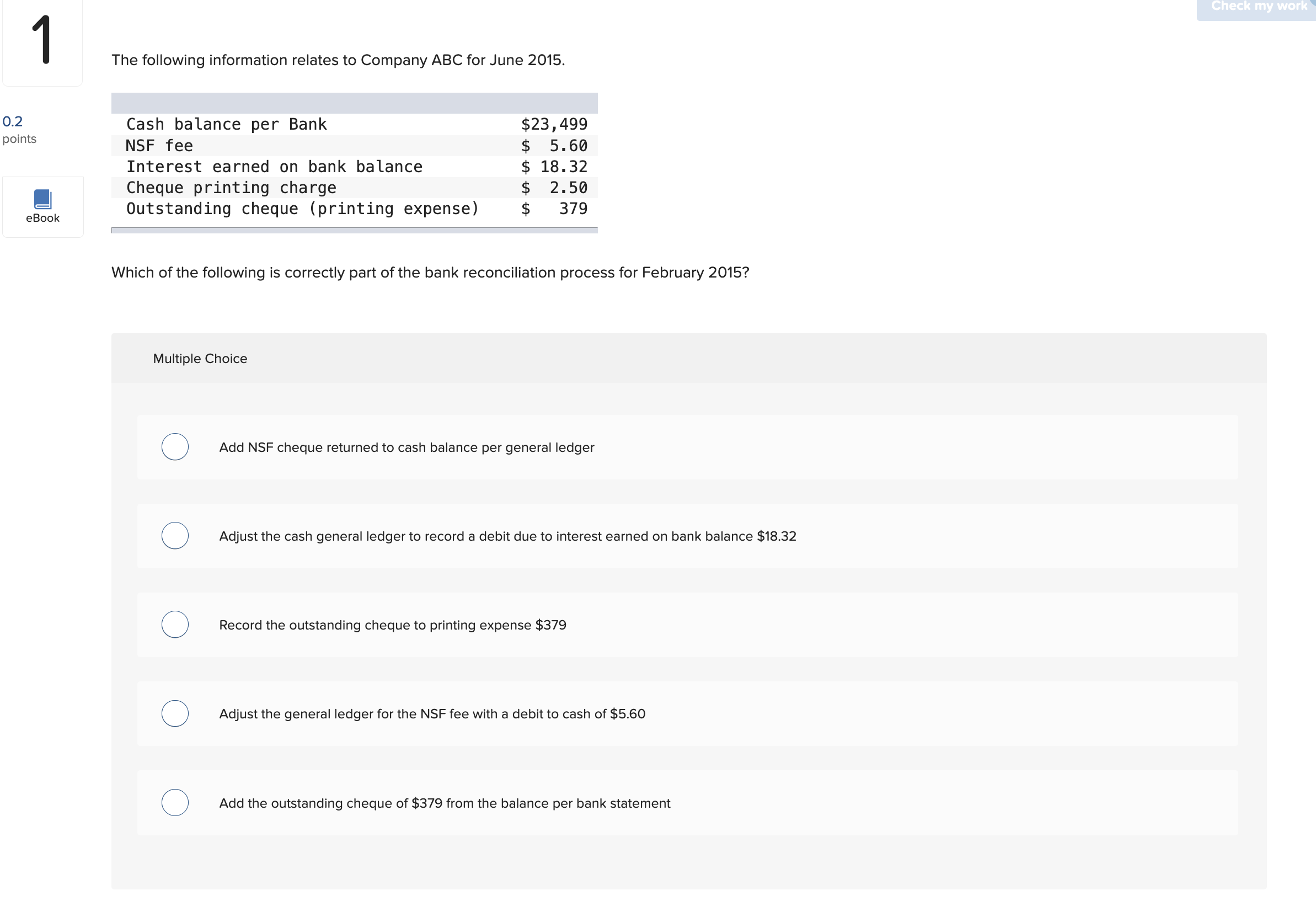 answer the questions below and explain your reasoning for the answer 1