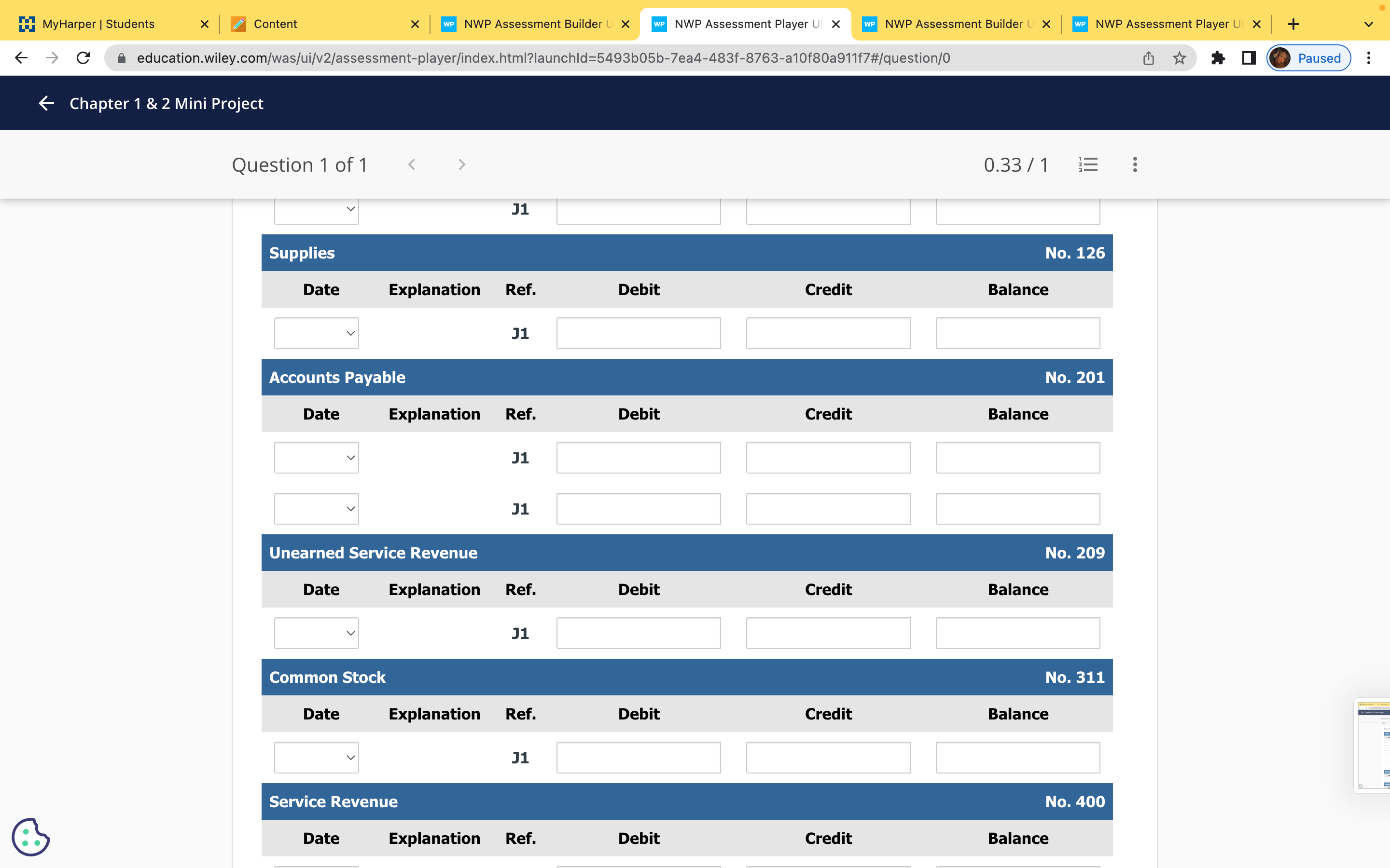 U X WP NWP Assessment Player UI X + C education.wiley.com/was/ui/v2/assessment-player/index.html?launchld=5493605b-7ea4-483f-8763-a10f80a911f7#/question/0 Paused