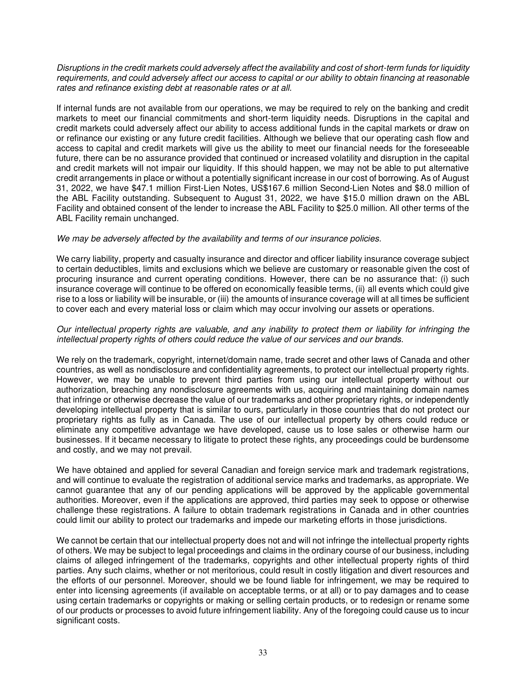 assumptions and estimates regarding the timing and amounts of future revenues and