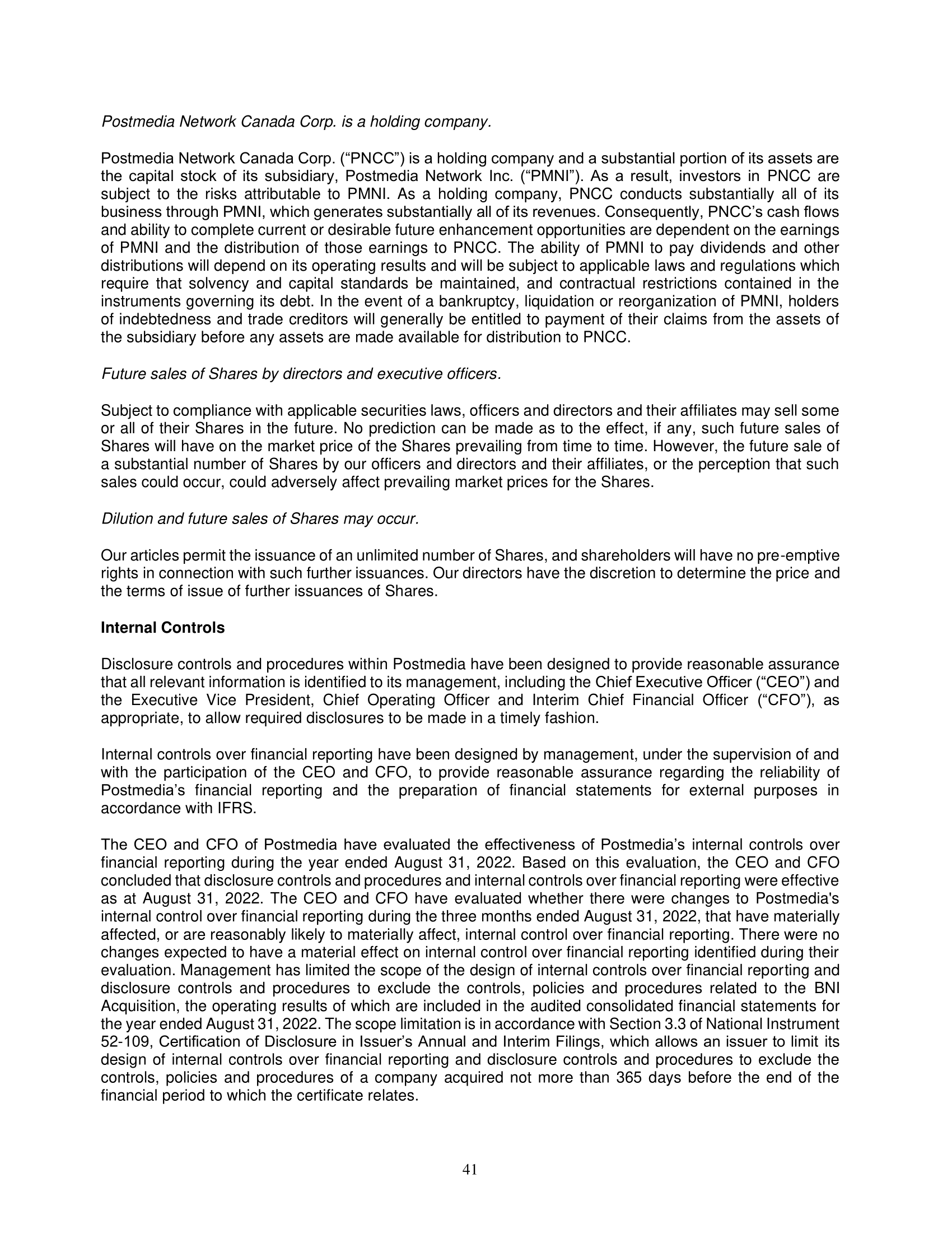 Company, industry information or other supporting information, including Board approved budgets, as