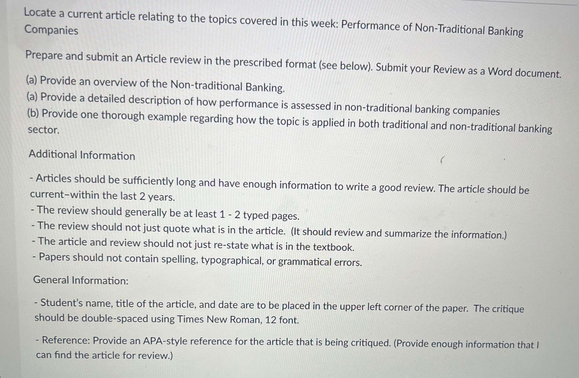 PLEASE CAN YOU HELP ME WITH THIS ASSIGNMENT Locate a current article