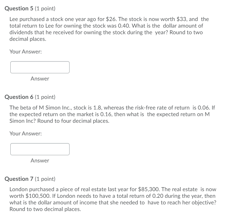 returns of Stock A and Stock B. For convenience. assume that the