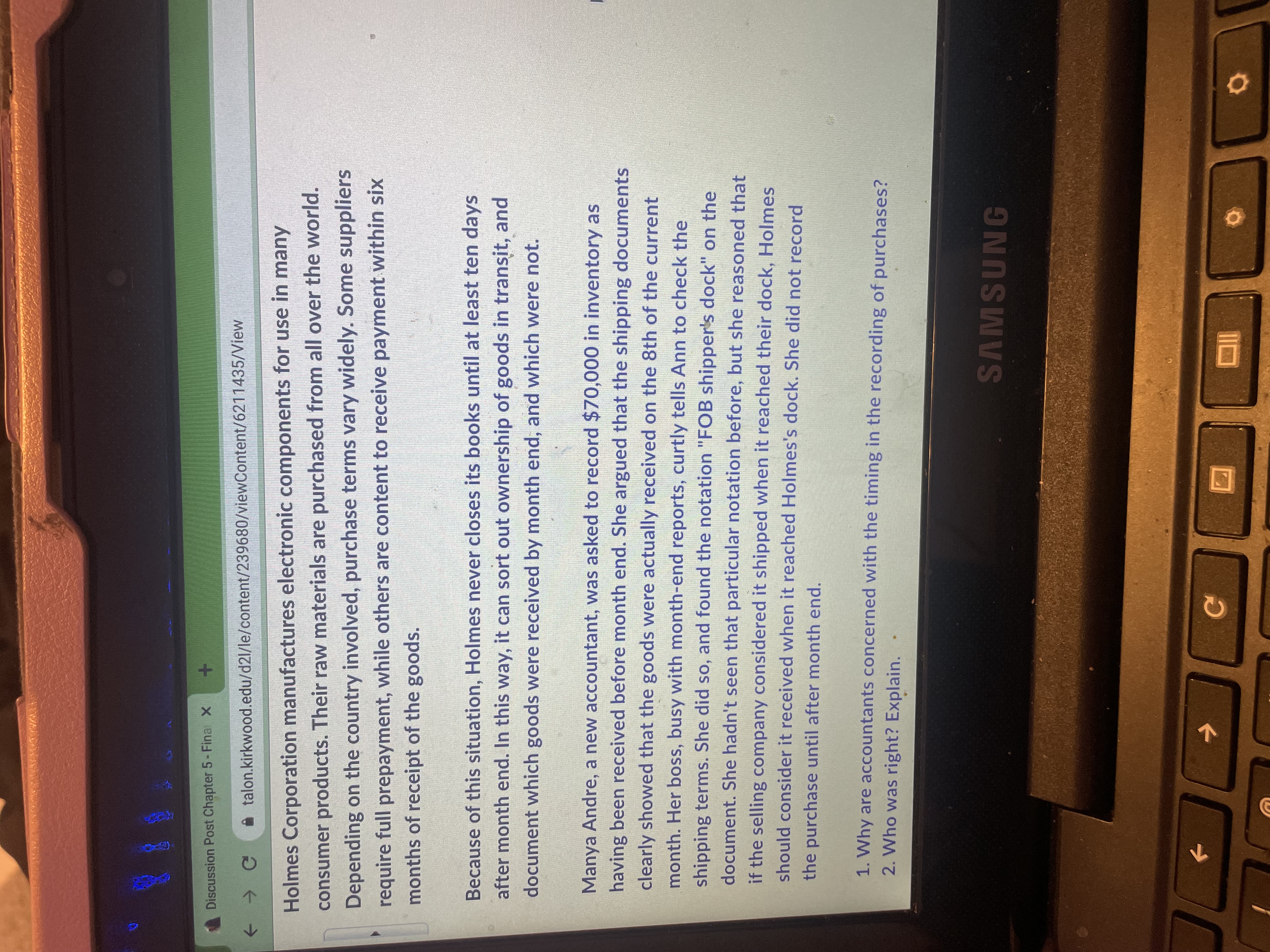 from college and would like to establish credit. He has no immediate