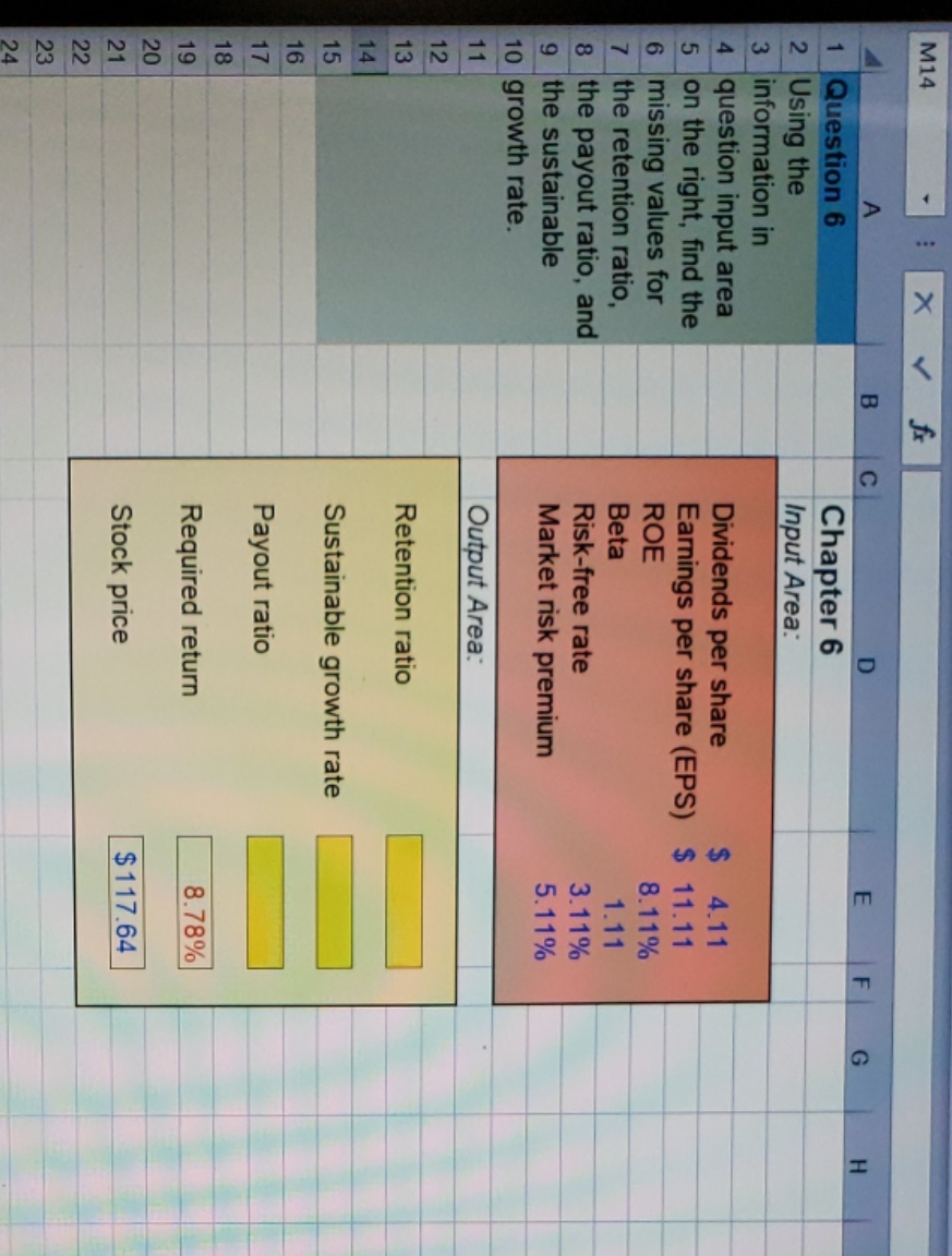 Can you answer this in Excel format and provide the Excel function/equation?