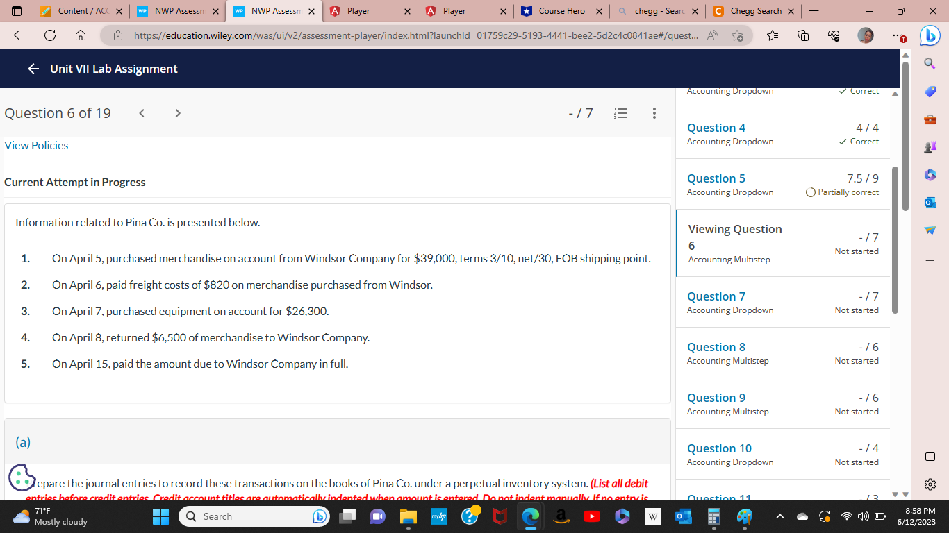 Content / ACC X WP NWP Assessm X WP NWP Assessm