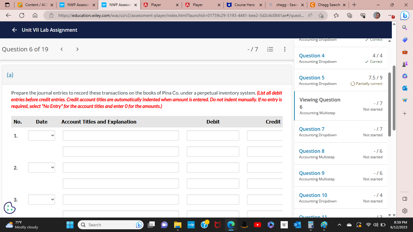 X A Player x A Player X Course Hero X Q chegg