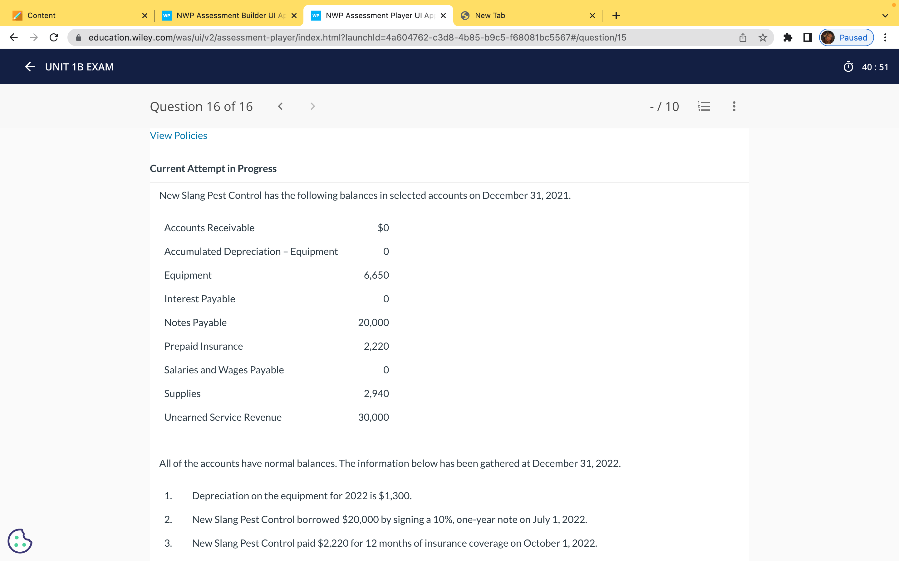  Content X WP NWP Assessment Builder UI Ar X WP NWP